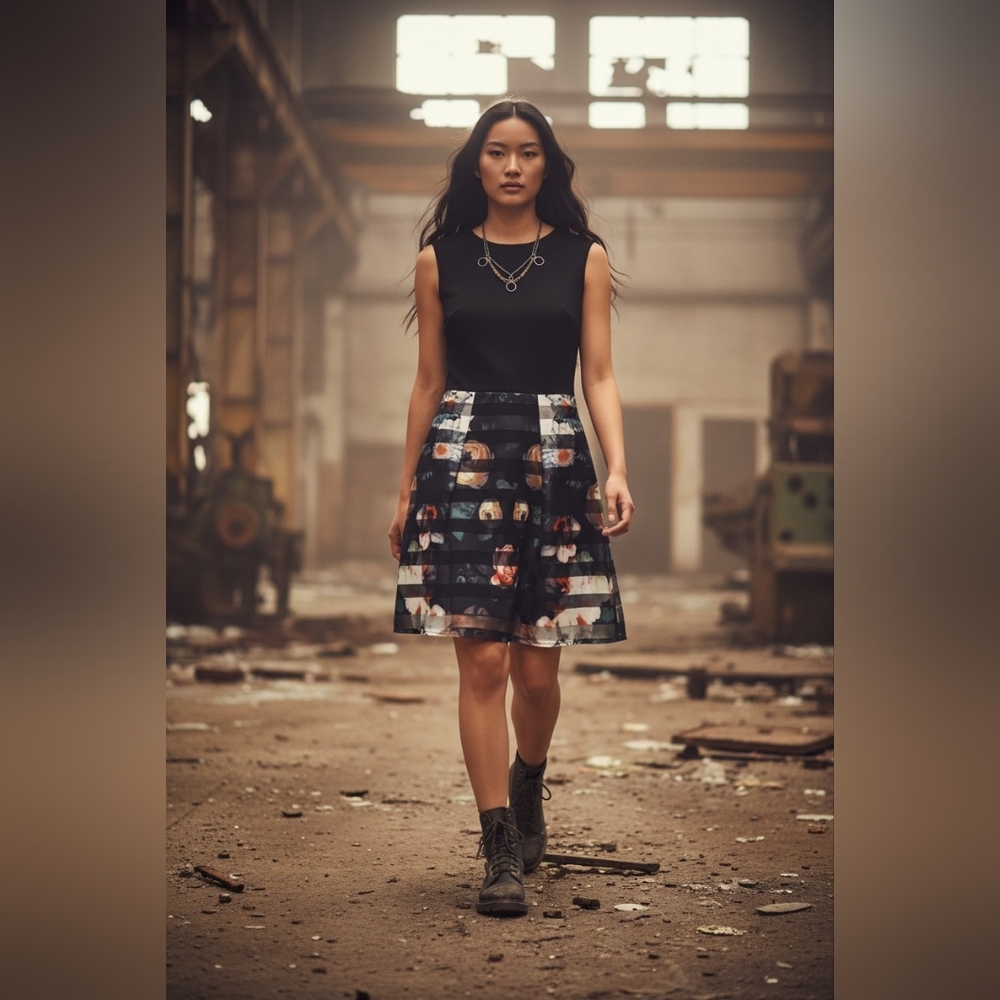 PIT Amsterdam Black Casual Dress Sz US6